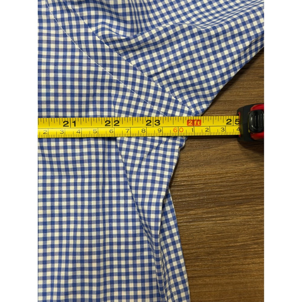 Ralph Lauren Mens Blue White Gingham Cotton Button Down Pony Logo Shirt NWT Sz L - Picture 7 of 9
